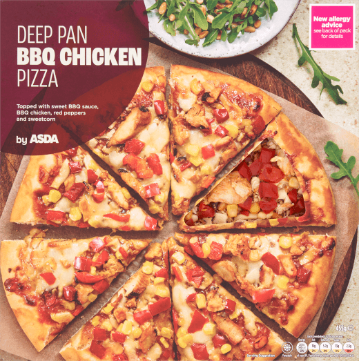 Image of Deep pan bbq chicken pizza package